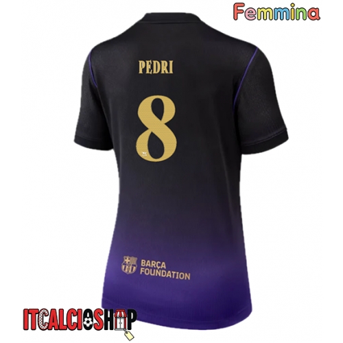 Barcelona Pedri Gonzalez #8 Seconda Maglia Femmina 2026-27 Manica Corta
